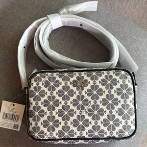 Kate Spade Outlet Black Floral Crossbody Bag